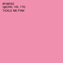 #F08FAE - Tickle Me Pink Color Image