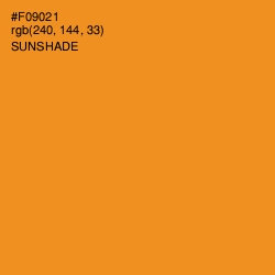 #F09021 - Sunshade Color Image
