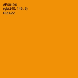 #F09106 - Pizazz Color Image