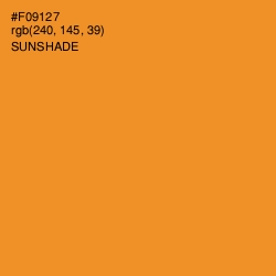 #F09127 - Sunshade Color Image
