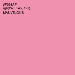 #F091AF - Mauvelous Color Image