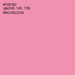 #F091B2 - Mauvelous Color Image