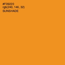 #F09220 - Sunshade Color Image
