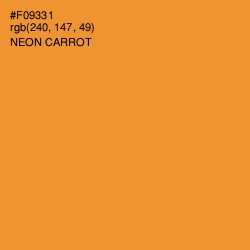 #F09331 - Neon Carrot Color Image