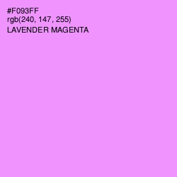 #F093FF - Lavender Magenta Color Image