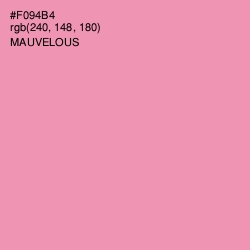 #F094B4 - Mauvelous Color Image