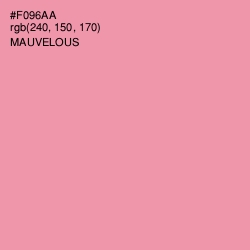 #F096AA - Mauvelous Color Image