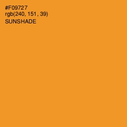 #F09727 - Sunshade Color Image