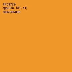#F09729 - Sunshade Color Image