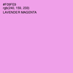 #F09FE9 - Lavender Magenta Color Image