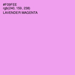 #F09FEE - Lavender Magenta Color Image