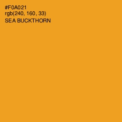 #F0A021 - Sea Buckthorn Color Image