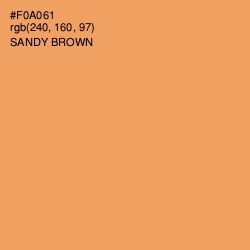 #F0A061 - Sandy brown Color Image