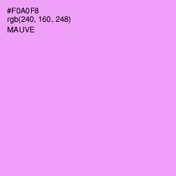 #F0A0F8 - Mauve Color Image