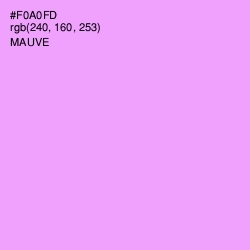 #F0A0FD - Mauve Color Image