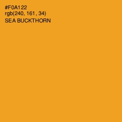 #F0A122 - Sea Buckthorn Color Image