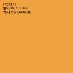 #F0A141 - Yellow Orange Color Image