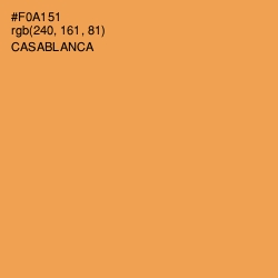 #F0A151 - Casablanca Color Image