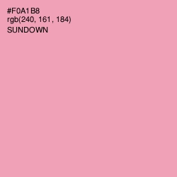 #F0A1B8 - Sundown Color Image