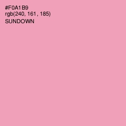 #F0A1B9 - Sundown Color Image