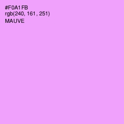 #F0A1FB - Mauve Color Image