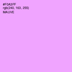 #F0A3FF - Mauve Color Image