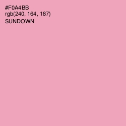 #F0A4BB - Sundown Color Image