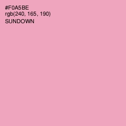 #F0A5BE - Sundown Color Image