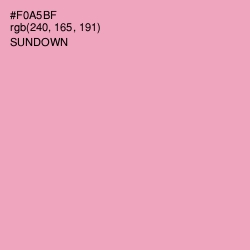 #F0A5BF - Sundown Color Image