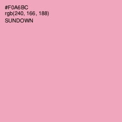 #F0A6BC - Sundown Color Image