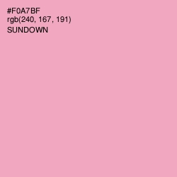 #F0A7BF - Sundown Color Image
