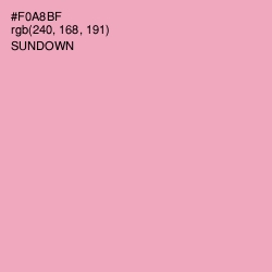 #F0A8BF - Sundown Color Image