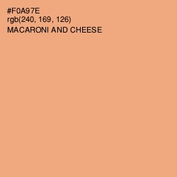 #F0A97E - Macaroni and Cheese Color Image