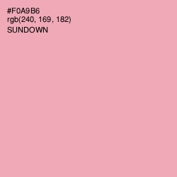 #F0A9B6 - Sundown Color Image