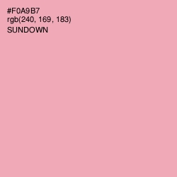 #F0A9B7 - Sundown Color Image