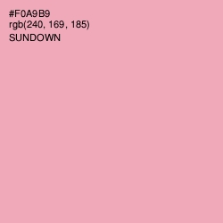 #F0A9B9 - Sundown Color Image