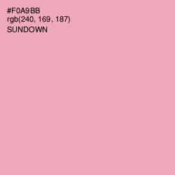 #F0A9BB - Sundown Color Image