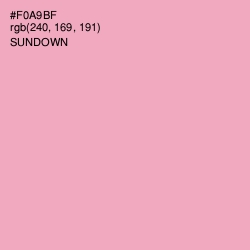 #F0A9BF - Sundown Color Image