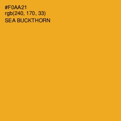 #F0AA21 - Sea Buckthorn Color Image