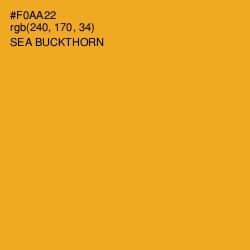#F0AA22 - Sea Buckthorn Color Image