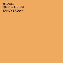 #F0AA60 - Sandy brown Color Image