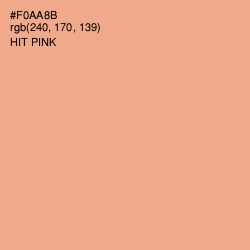 #F0AA8B - Hit Pink Color Image