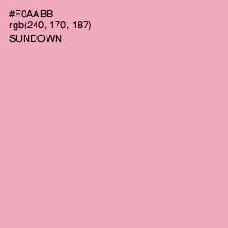 #F0AABB - Sundown Color Image