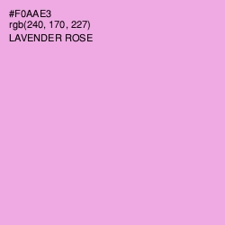 #F0AAE3 - Lavender Rose Color Image