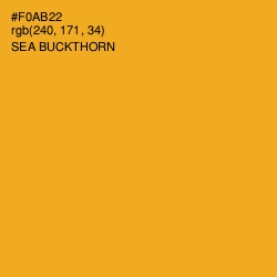 #F0AB22 - Sea Buckthorn Color Image