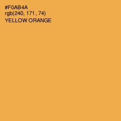#F0AB4A - Yellow Orange Color Image