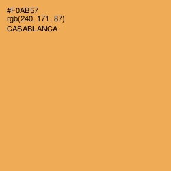 #F0AB57 - Casablanca Color Image