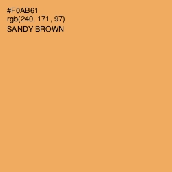 #F0AB61 - Sandy brown Color Image