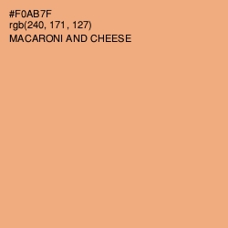 #F0AB7F - Macaroni and Cheese Color Image