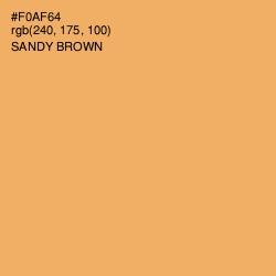 #F0AF64 - Sandy brown Color Image